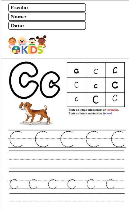 Exemplo de atividade do kit