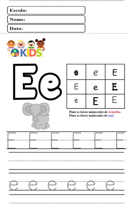 Exemplo de atividade do kit