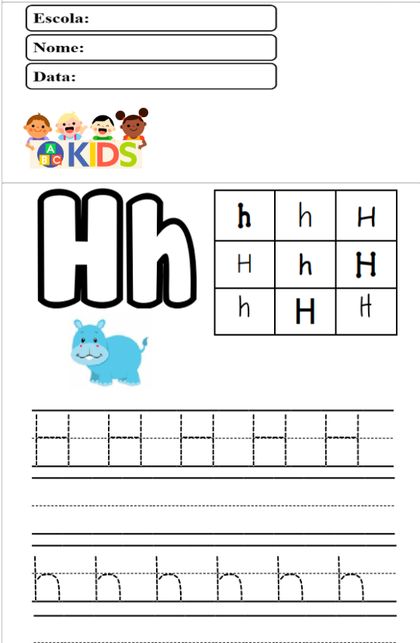 Exemplo de atividade do kit