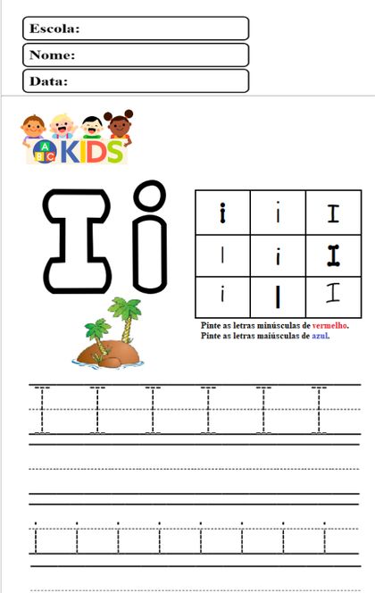 Exemplo de atividade do kit